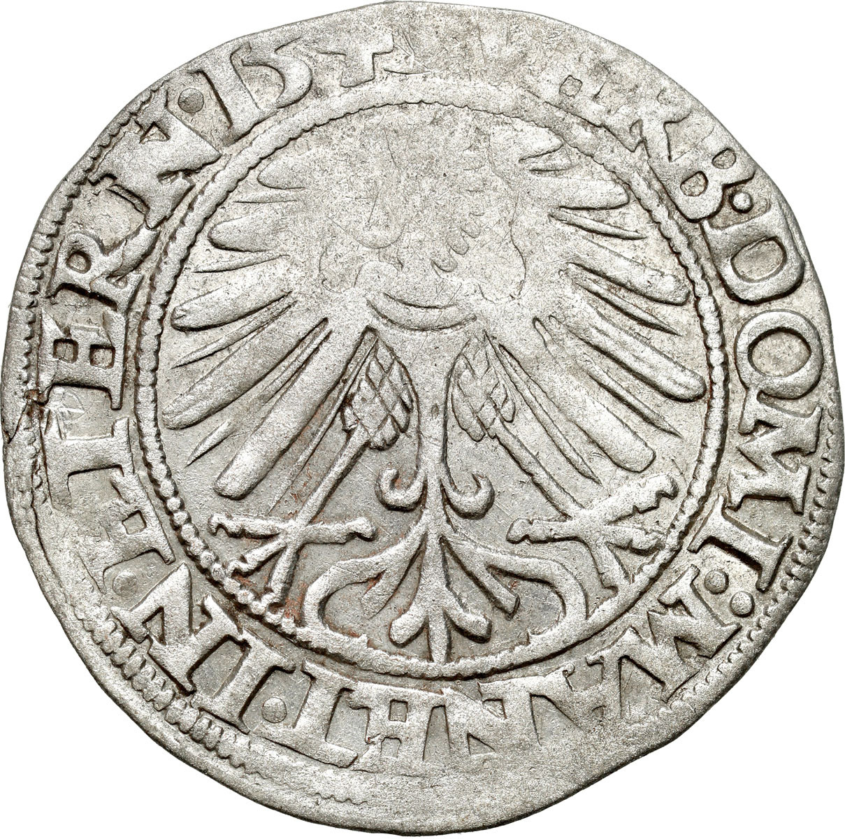 Śląsk, Księstwo Legnicko-Brzesko-Wołowskie. Fryderyk II (1505–1547). Grosz 1545, Brzeg